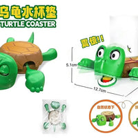 HKM-903443 3D Animated Turtle Coaster Drink Holder with Fun Expressions for All Ages