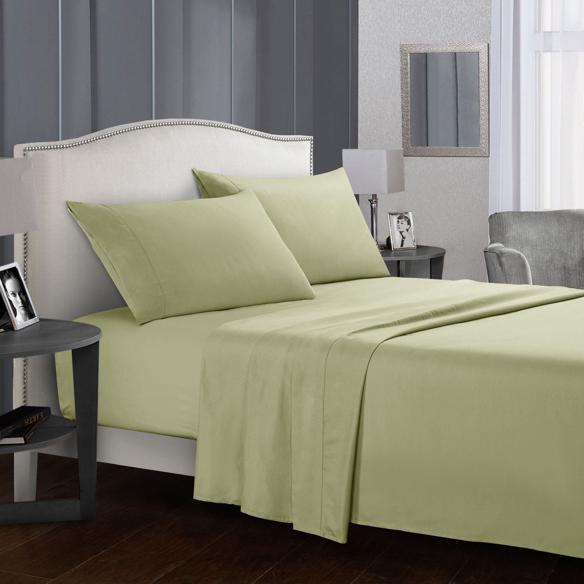 HKM-903571 Soft and Comfortable Four-Piece Bed Sheet Set in Multiple Sizes