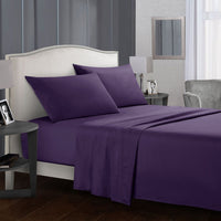HKM-903571 Soft and Comfortable Four-Piece Bed Sheet Set in Multiple Sizes