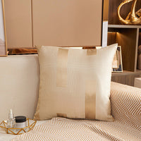 HKM-903635 Geometric Pattern Jacquard Square Cushion Cover in Multiple Colors
