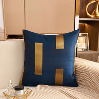 HKM-903635 Geometric Pattern Jacquard Square Cushion Cover in Multiple Colors