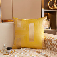 HKM-903635 Geometric Pattern Jacquard Square Cushion Cover in Multiple Colors