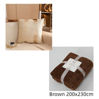 HKM-903635 Geometric Pattern Jacquard Square Cushion Cover in Multiple Colors