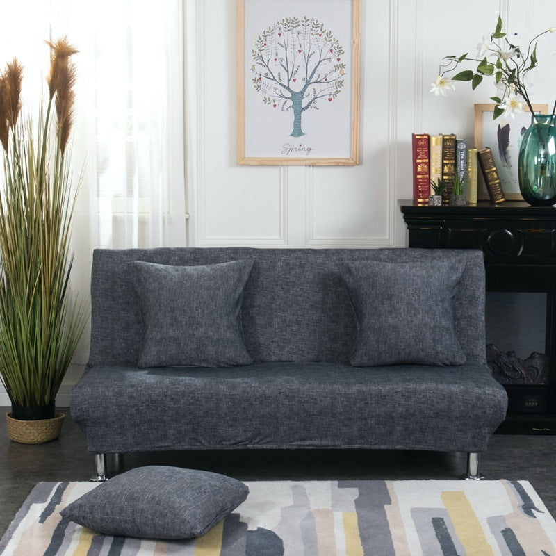 HKM-903699 Linen Sofa Cover for Armrest-Free Designs, Protects and Enhances Furniture