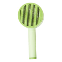 HKM-903891 Curved Needle Massage Comb for Long Hair Pet Grooming – 2-in-1 Cat and Dog Hair Removal Brush