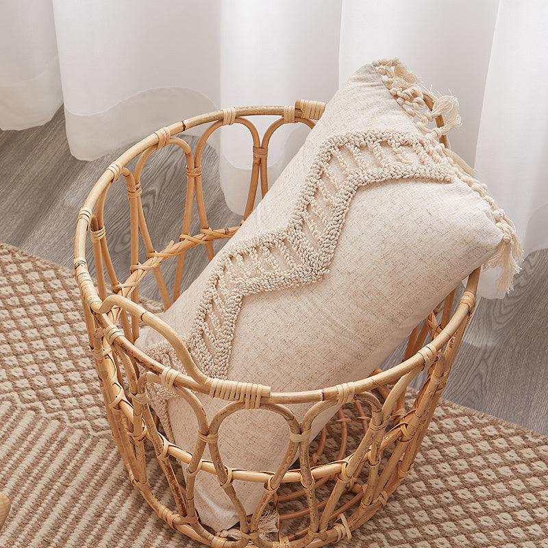 HKM-904083 Hand-Woven Cotton Bohemian Pillow Cushion in Various Sizes and Colors
