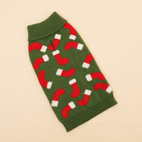 HKM-904211 Cozy Red Plaid Christmas Sweater for Small and Medium Dogs
