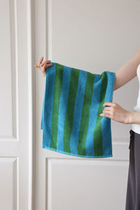 HKM-904211 Mori Retro Style Wide Stripe Combed Cotton Towel
