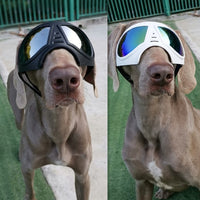 HKM-904467 Comfortable Waterproof Pet Goggles for German Shepherds - Soft Frame Sunglasses for Dogs