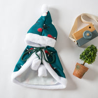 HKM-904467 Pet Cloak for Cats – Little Red Riding Hood Cape in Red and Green, Available in S, M, L Sizes