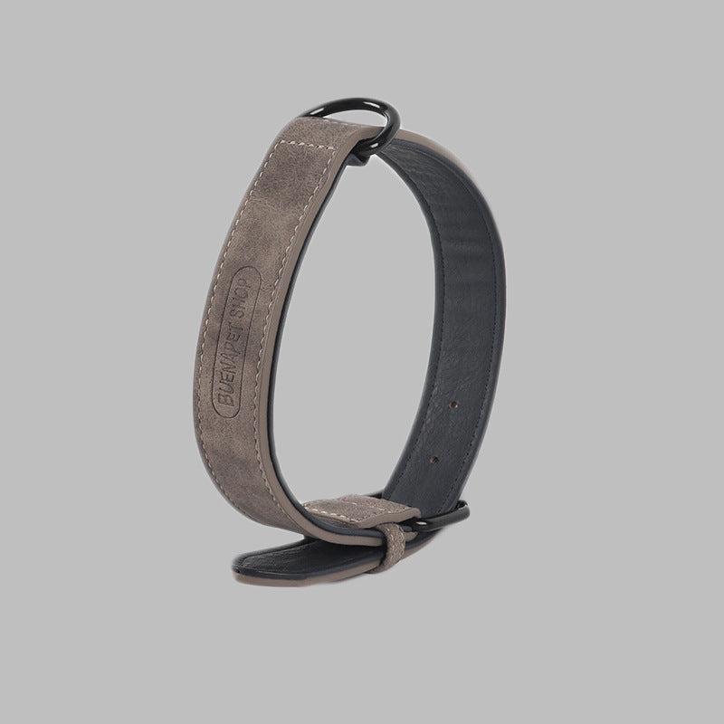 HKM-904659 Adjustable PU Leather Pet Collar in Multiple Colors