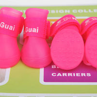 HKM-904659 Soft Non-Slip Silicone Rain Boots for Pets - Comfortable and Wear-Resistant in Various Colors