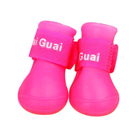 HKM-904659 Soft Non-Slip Silicone Rain Boots for Pets - Comfortable and Wear-Resistant in Various Colors