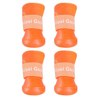 HKM-904659 Soft Non-Slip Silicone Rain Boots for Pets - Comfortable and Wear-Resistant in Various Colors