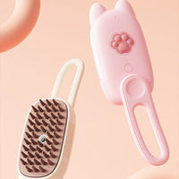 HKM-904723 Electric Spray Comb for Pets - Rotating Hair Brush for Cats and Dogs, Wash-Free Essence, Available in Pink and Milky White