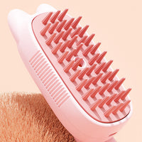 HKM-904723 Electric Spray Comb for Pets - Rotating Hair Brush for Cats and Dogs, Wash-Free Essence, Available in Pink and Milky White