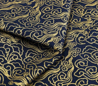 HKM-904787 Abstract Floral Printed 100% Cotton Fabric for Home Decor and Luggage