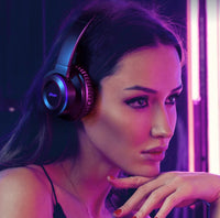 HKM-904851 Wireless Bluetooth Music Headset with 40mm Speaker and Protein Ear Cups