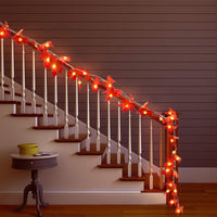 HKM-904915 LED Maple Leaf String Lights with Warm White Glow for Creative Home and Event Decor