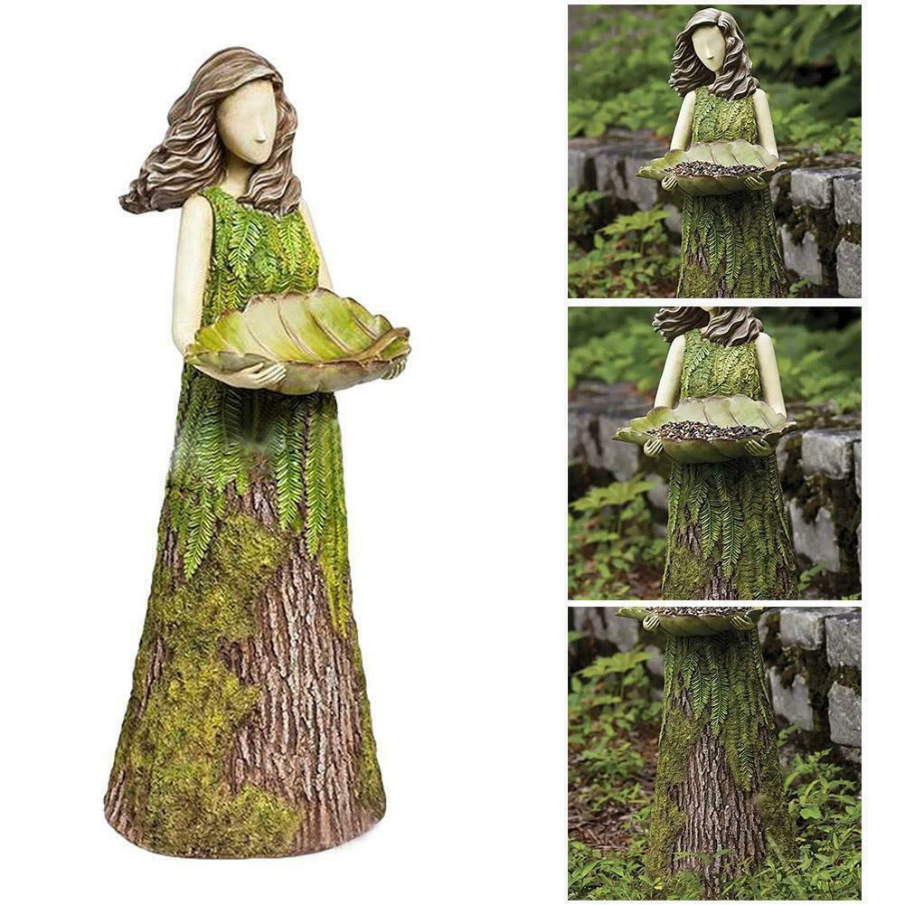 HKM-905043 Squirrel-Shaped Resin Bird Feeder for Garden Décor
