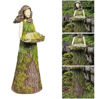 HKM-905043 Squirrel-Shaped Resin Bird Feeder for Garden Décor