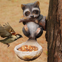 HKM-905043 Squirrel-Shaped Resin Bird Feeder for Garden Décor