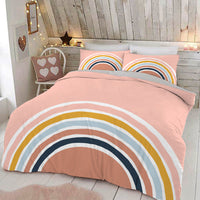 HKM-905107 Pastel Landscape Three-Piece Bedding Set for 1.8m Bed - Soft Chemical Fiber Material with Printing Finish