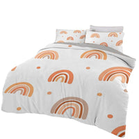 HKM-905107 Pastel Landscape Three-Piece Bedding Set for 1.8m Bed - Soft Chemical Fiber Material with Printing Finish