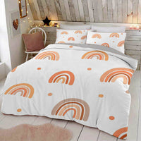 HKM-905107 Pastel Landscape Three-Piece Bedding Set for 1.8m Bed - Soft Chemical Fiber Material with Printing Finish