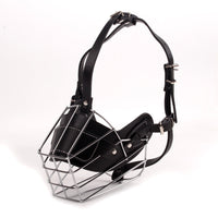 HKM-905299 Dog Adjustable Basket Muzzle with Soft Straps - Anti-Bite Design, Multiple Sizes Available
