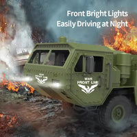 HKM-905363 2.4G Remote Control Six Wheel Drive Military Vehicle with Lights for Kids