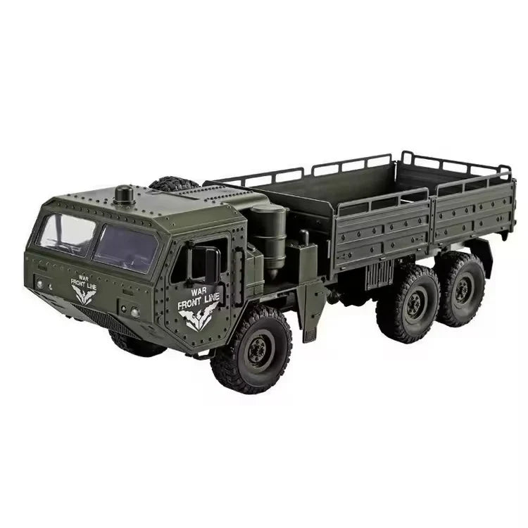 HKM-905363 2.4G Remote Control Six Wheel Drive Military Vehicle with Lights for Kids