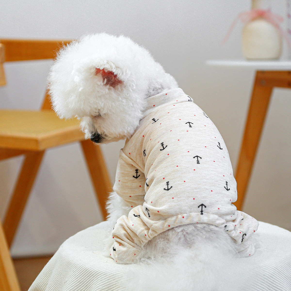 HKM-905363 Cozy Four-Legged Belly-Wrap Outfit for Pets in Various Colors and Patterns