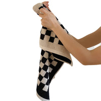 HKM-905363 Parent-Child Long-Staple Cotton Yarn-Dyed Towels in Stylish Plaids and Colors