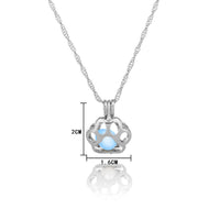 HKM-905619 Animal Night Light Necklace with 45 cm Chain - Cute Drop Design, Size 2.1 x 1.6 cm