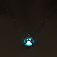 HKM-905619 Animal Night Light Necklace with 45 cm Chain - Cute Drop Design, Size 2.1 x 1.6 cm
