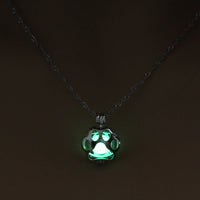 HKM-905619 Animal Night Light Necklace with 45 cm Chain - Cute Drop Design, Size 2.1 x 1.6 cm