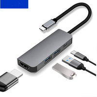 HKM-905683 4-Port USB C to HDMI Docking Station with 4K Transmission Rate