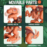 HKM-905747 Electric Drill Take Apart Dinosaur Toys Set for Kids - Educational Building Construction Play Set, Age 2 to 13