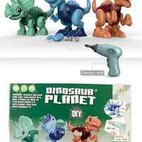 HKM-905747 Electric Drill Take Apart Dinosaur Toys Set for Kids - Educational Building Construction Play Set, Age 2 to 13