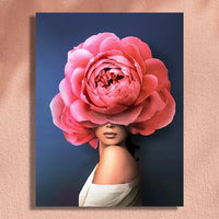 HKM-905875 Frameless Digital Oil Painting of Classic 24 Colors Floral Design, Modern Simplicity 40x50cm
