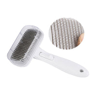 HKM-905875 Pet Comb for Dogs and Cats - Automatic Hair Brush Remover, ABS Material, Available in Blue, Gray, Pink, Green