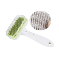 HKM-905875 Pet Comb for Dogs and Cats - Automatic Hair Brush Remover, ABS Material, Available in Blue, Gray, Pink, Green