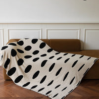 HKM-905939 Double-Faced Geometric Pattern Polyester Blanket for Cold Weather - 130cm x 160cm