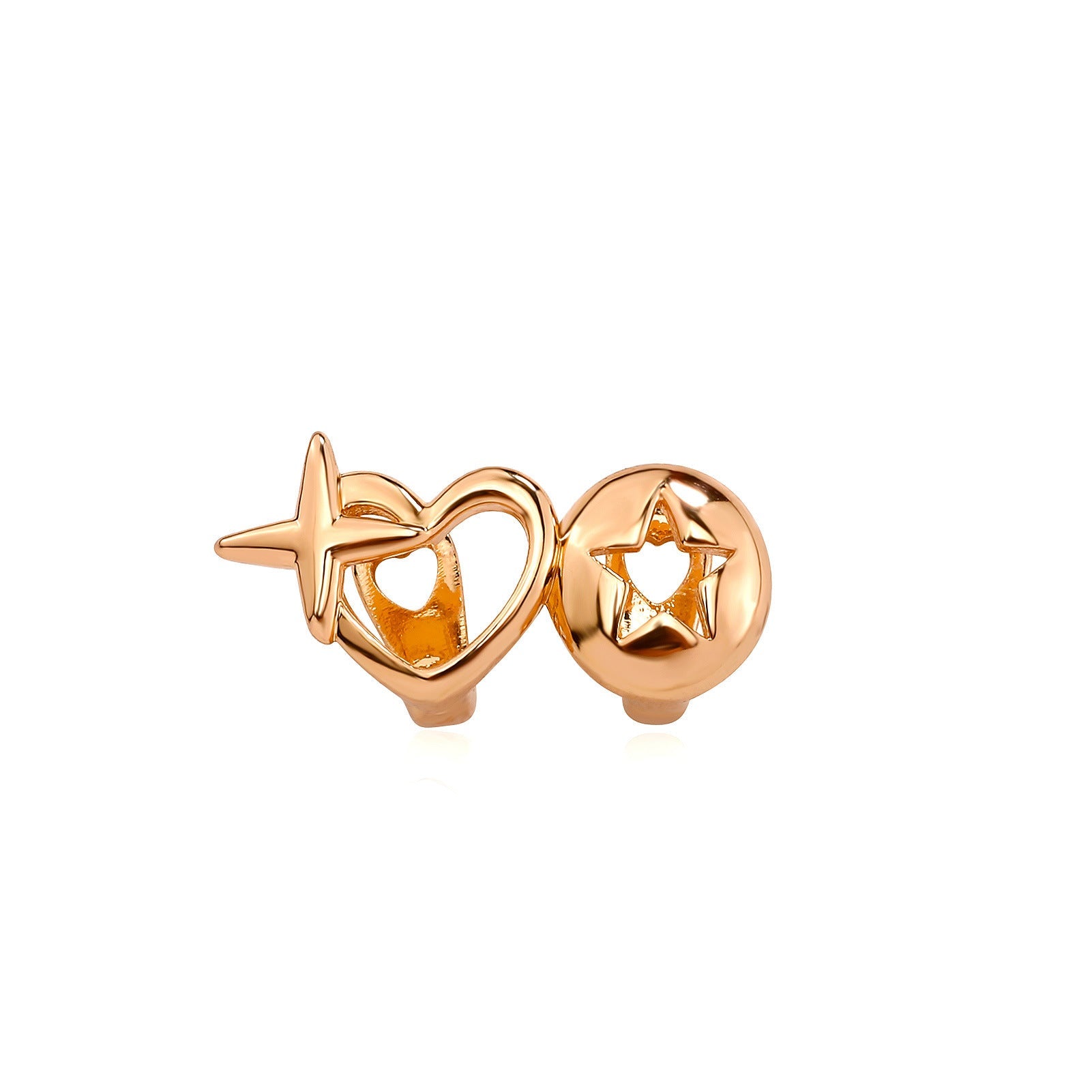 HKM-906067 Hollow Glossy Plating Tooth Socket with Gold, Silver, and Rose Gold Finishes