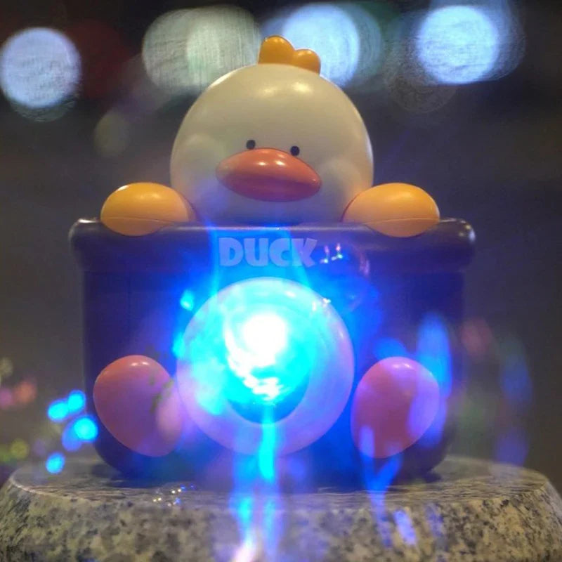 KTX-906195 Cartoon Duck Camera Bubble Toy for Kids, Leak-Proof Design, Outdoor Fun Summer Bubble Machine
