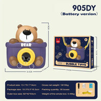 HKM-906195 Cartoon Duck Camera Bubble Toy for Kids, Leak-Proof Design, Outdoor Fun Summer Bubble Machine