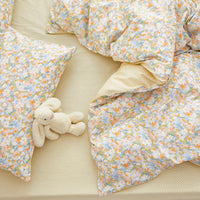 HKM-906259 Cotton Floral Bed Sheet Set - Soft, Durable, Various Sizes, American Country Style