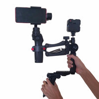 HKM-906323 4th Axis Mobile Phone Gimbal Stabilizer with Handle Holder and Storage Bag