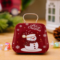 HKM-906387 Mini Tinplate Handbag Candy Boxes for Christmas Storage - Various Styles Available
